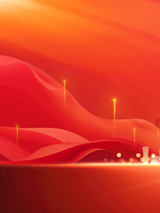 红色动感城市夜景背景图