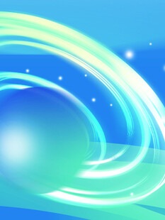 梦幻蓝绿渐变光效背景图