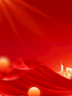 红色绸布上的金色圆球