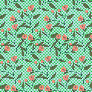 清新花卉图案背景设计