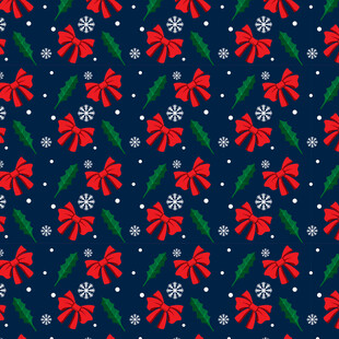 圣诞主题花纹图案设计