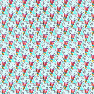 冰淇淋图案的清新背景