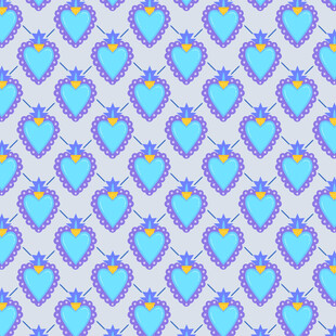 草莓图案无缝背景纹理