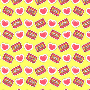 爱心礼物图案背景