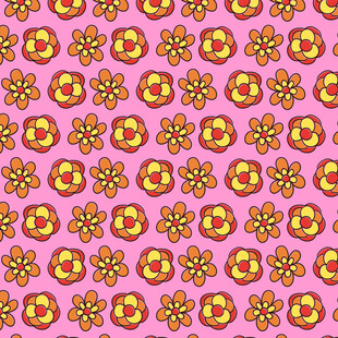 粉色背景花朵图案纹理