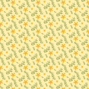 黄色小花植物图案背景