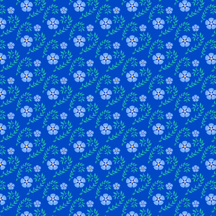 蓝色碎花图案背景