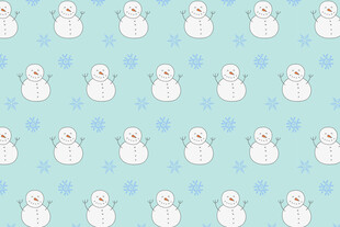 雪人图案背景图