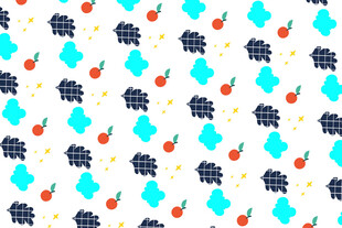 多彩几何图案装饰背景图