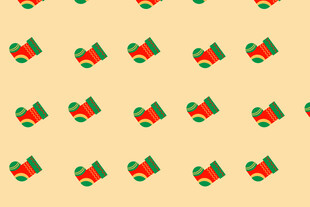 圣诞铃铛图案背景纹理