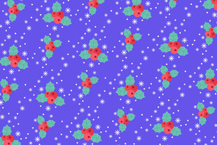 紫色花卉图案背景纹理