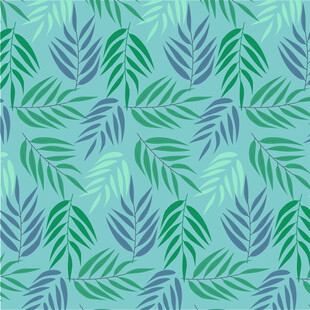 清新叶形图案纹理背景