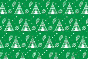 绿色圣诞图案无缝背景