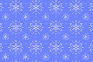 蓝色雪花背景图案