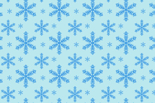 浅蓝色雪花图案背景