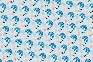 蓝色大象图案无缝背景