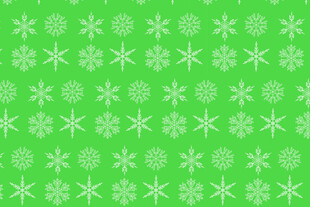 绿色雪花图案背景