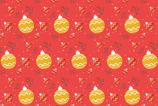 红色背景排灯节装饰图案