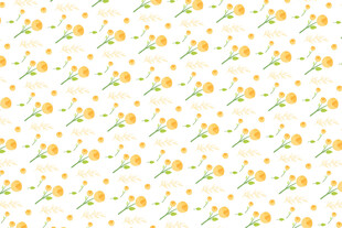小黄花清新花卉无缝图案