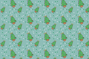 圣诞风绿色松果图案背景