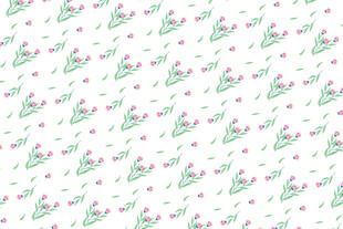 可爱卡通图案无缝背景图