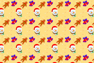 圣诞主题卡通图案背景