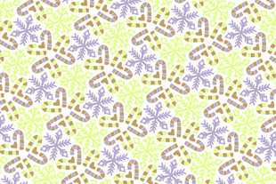 清新几何花卉图案背景