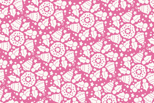 粉色花卉几何图案纹理