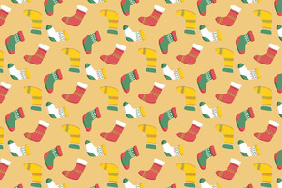 圣诞袜图案背景纹理