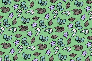 绿色花卉叶子图案背景