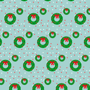 圣诞花环图案背景纹理