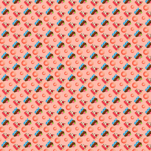 粉色多彩几何图案纹理