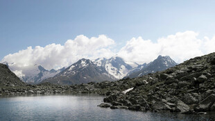 高山湖泊美景