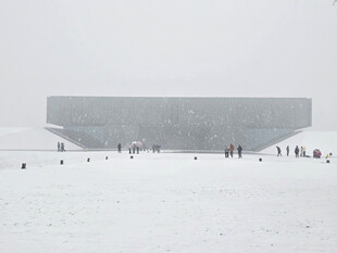 殷墟博物馆雪景