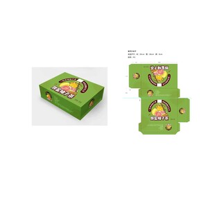 绿色卡通图案包装设计