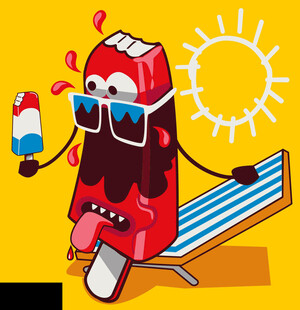 滑板车夏日休闲时光