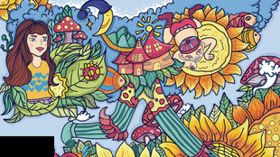 奇幻多彩的童话世界景象