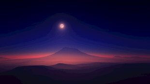 夜幕下的神秘星空景象