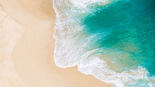 沙滩海浪美景