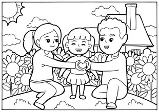 家庭温馨时刻的亲子互动