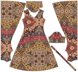 民族风印花服饰套装