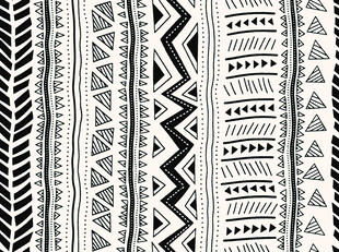 黑白几何民族风图案纹理