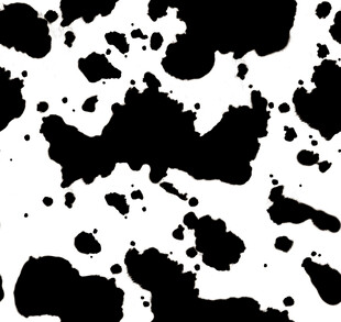 黑白墨点抽象图案