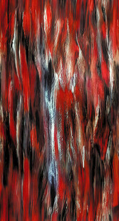 抽象红色纹理艺术画面