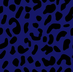 深蓝色豹纹图案布料