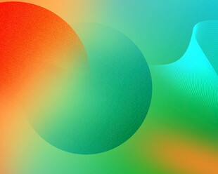 多彩渐变抽象几何图形