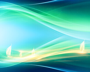 梦幻渐变海浪背景图