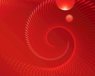 红色螺旋抽象背景图案