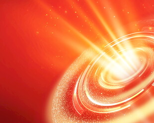 炫彩红色光效漩涡背景