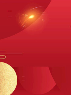 红色渐变背景与圆形元素